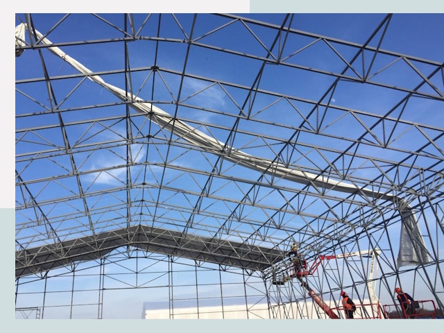 Шатровые ангары от 640 руб. в Энгельсе и Саратовской области