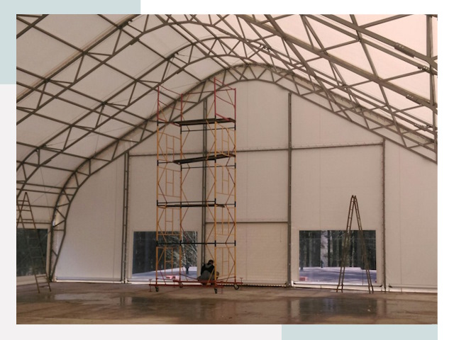 Шатровые ангары в Энгельсе