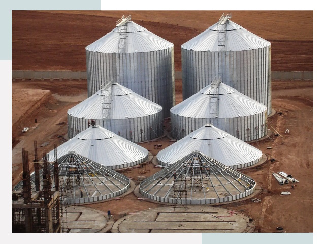 Строительство зерновых силосов в Энгельсе