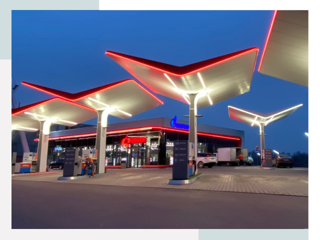 Навесы для АЗС в Энгельсе