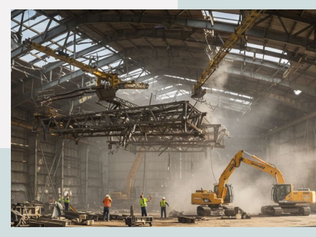 Демонтаж ангаров в Энгельсе от 640 руб. за м²