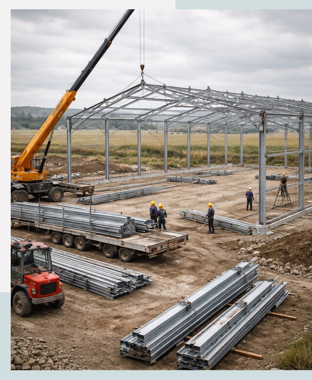 Строительство ангаров для сельхозтехники в Энгельсе под ключ