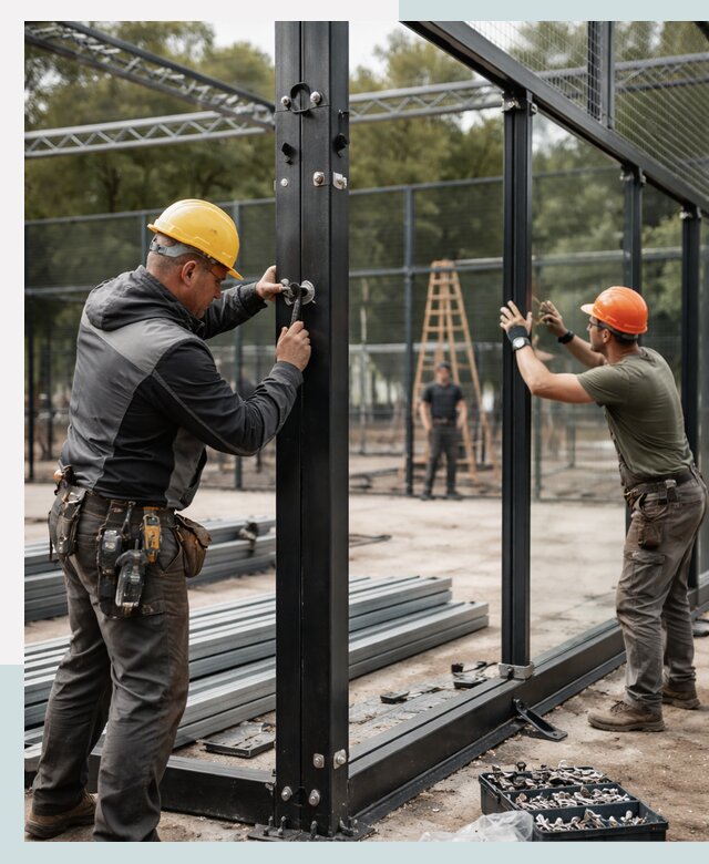 Строительство кортов для падел-тенниса в Энгельсе под ключ