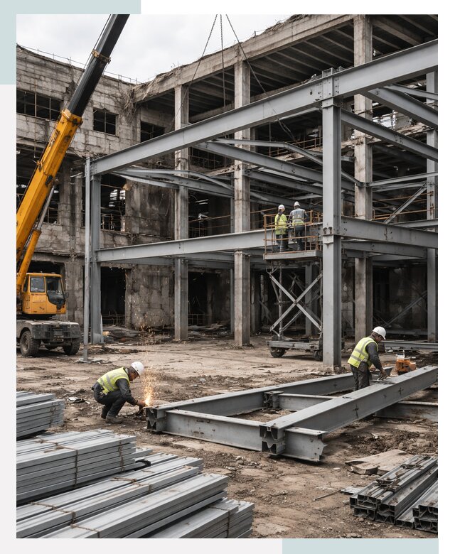 Реконструкция металлокаркасных зданий в Энгельсе от 373065р.|СтальСтрой-Энг