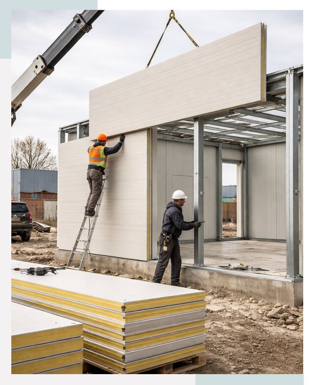 Здания из сэндвич-панелей в Энгельсе от 12791 р. | СтальСтрой-Энг