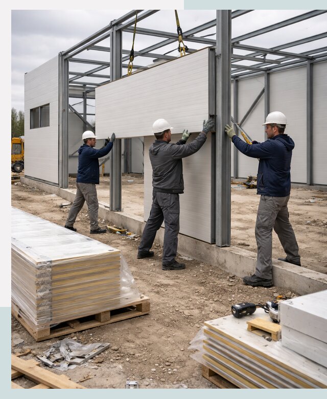 Строительство быстровозводимых зданий из сэндвич-панелей в Энгельсе
