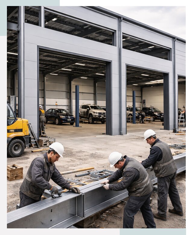 Быстровозводимые здания для автобизнеса в Энгельсеот 19186 р.|СтальСтрой-Энг